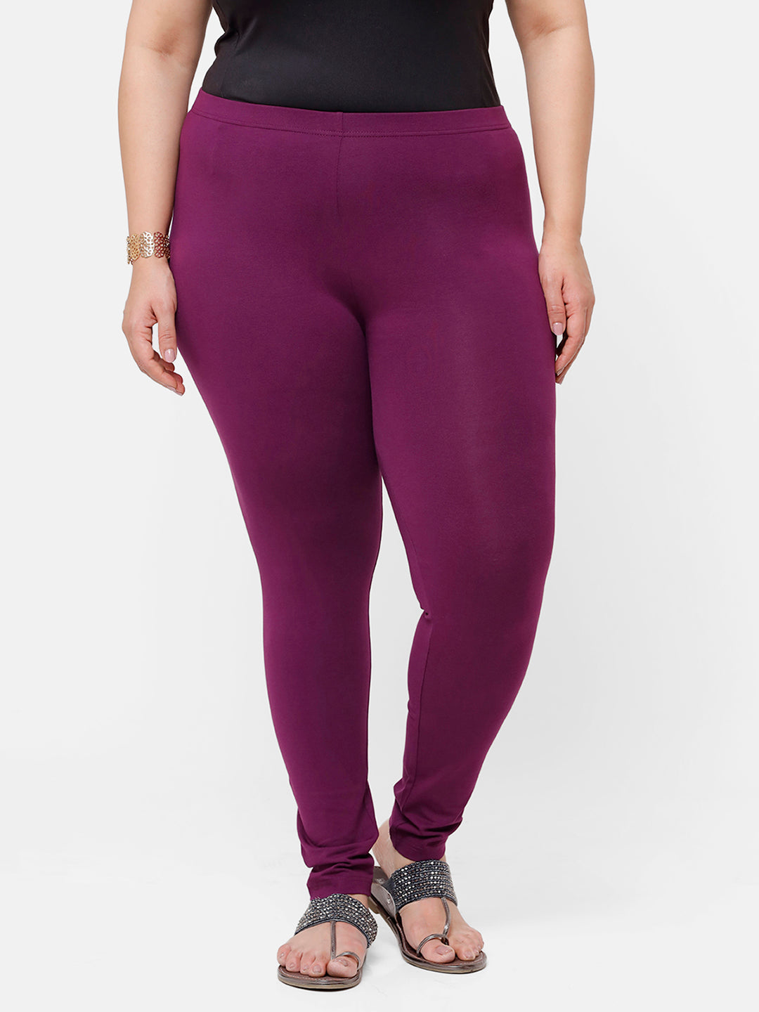 Tie-Dye Cross Waist Ankle Length Leggings in Lilac - Retro, Indie and  Unique Fashion