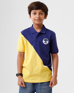 PIPIN Kids - Boys Polo T-Shirt Placement Print Cotton Navy Blue - De Moza