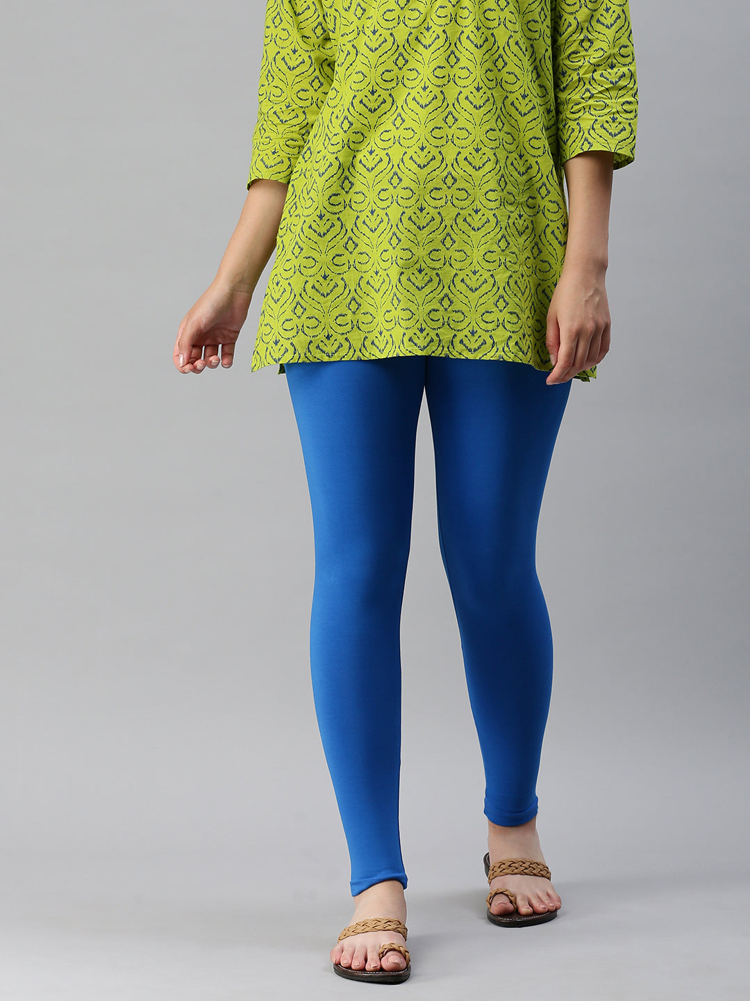 Buy Blue Leggings for Women by DOLLAR MISSY Online | Ajio.com