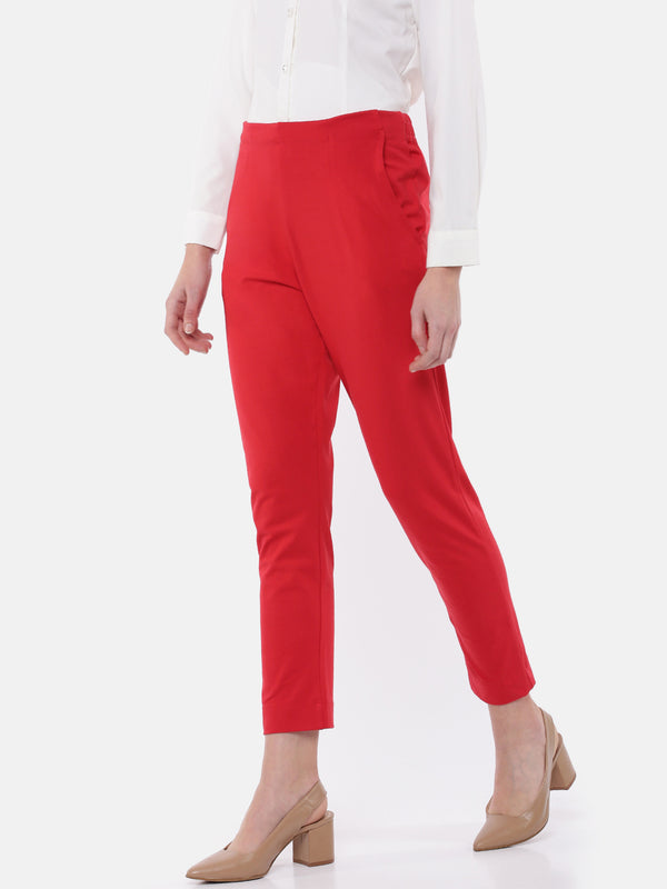 Red Women's Cigarette Pant at Rs 170/piece, सिगरेट पैंट in Ahmedabad