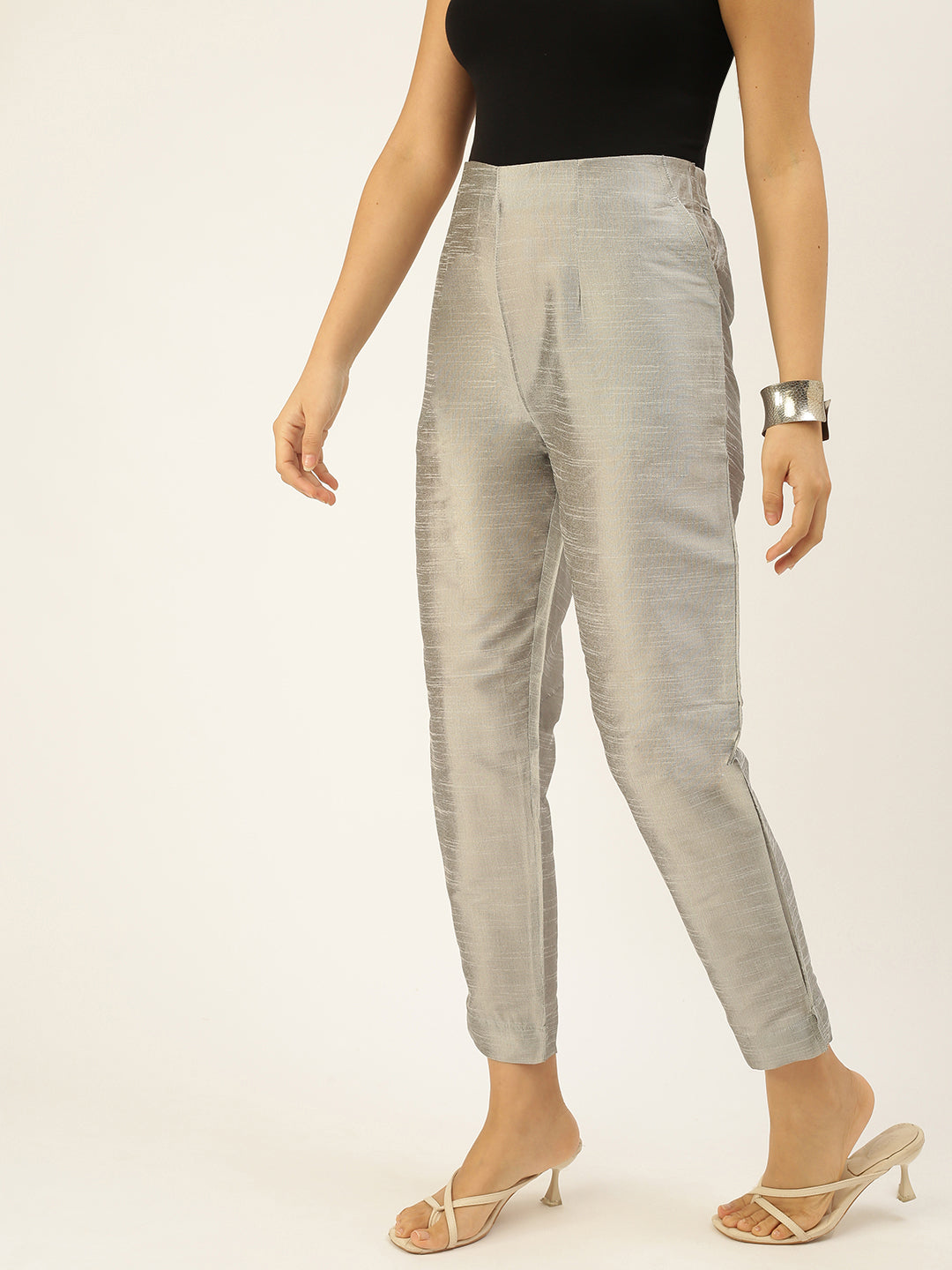 Buy Grey Trousers & Pants for Women by FITHUB Online | Ajio.com