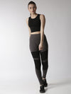 De Moza Women's Sleeveless Crop Top Knit Top Solid Cotton Black - De Moza (4470436266047)