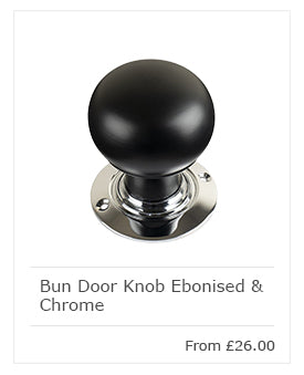 ebonised bun door knob