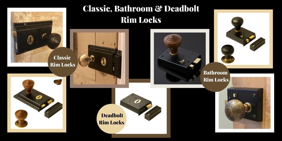 Classic, bathroom & deadbolt rim locks