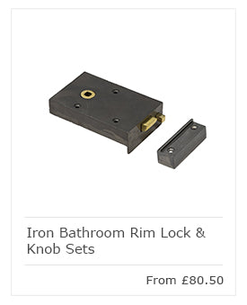 Iron Bathroom Rim Lock & Knob Sets