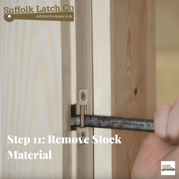 How to fit a tubular latch step 11