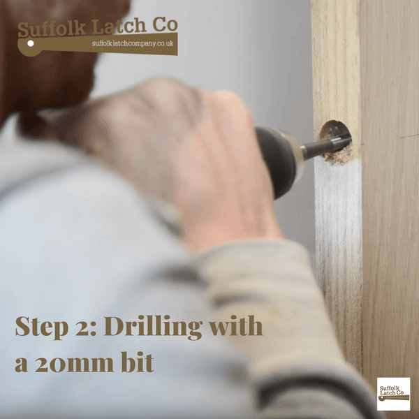 How to fit a tubular latch step 2