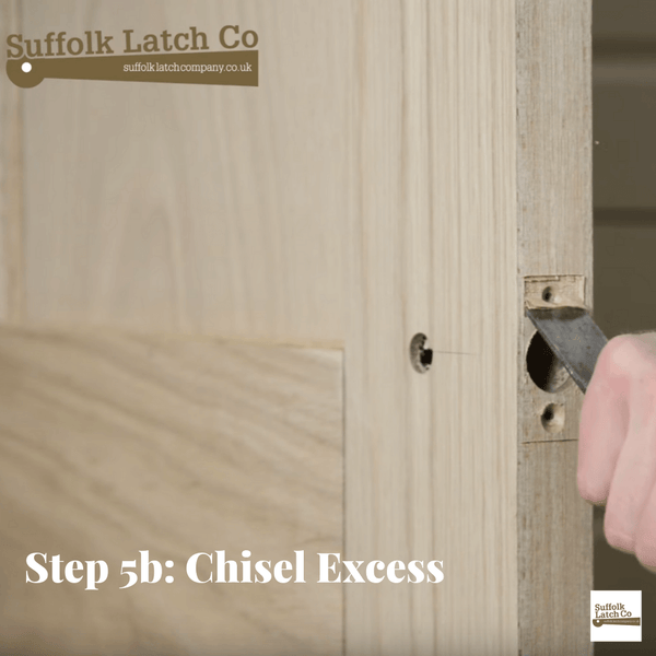 How to fit a tubular latch step 5b