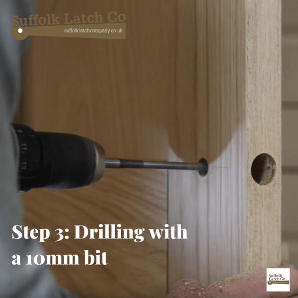 How to fit a tubular latch step 3