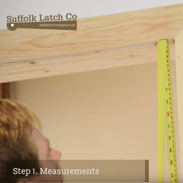 How to hang a door, step one, taking measurements