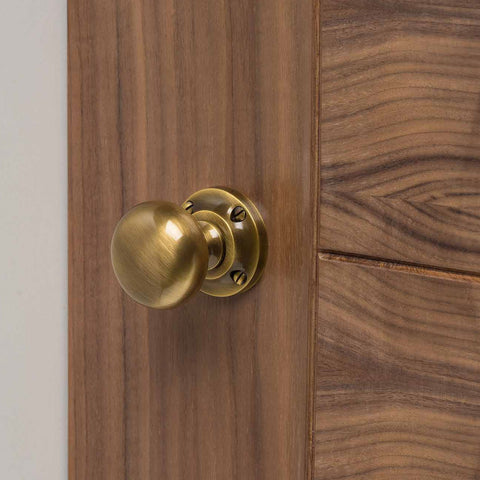 Simple Aged Brass Door Knob