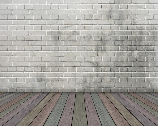 shabby chic colours on floorboards