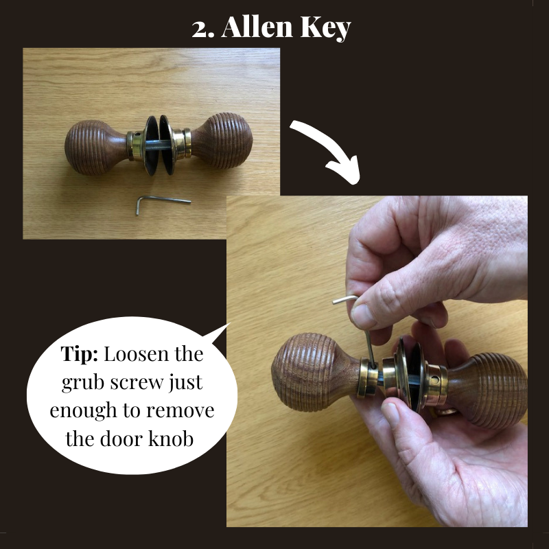 Unboxing your door knobs step 2