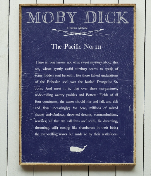 The Pacific No. 111 Moby Dick Framed Book Plate