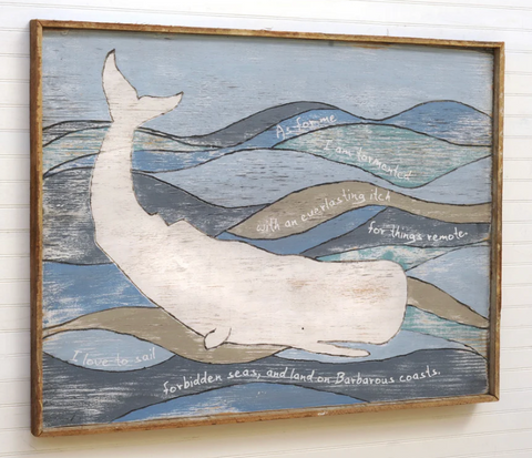 Melville Moby Whale Wall Art