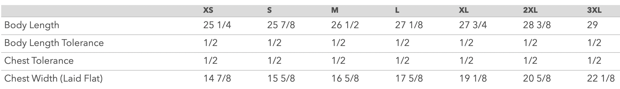 Size Chart - Women's