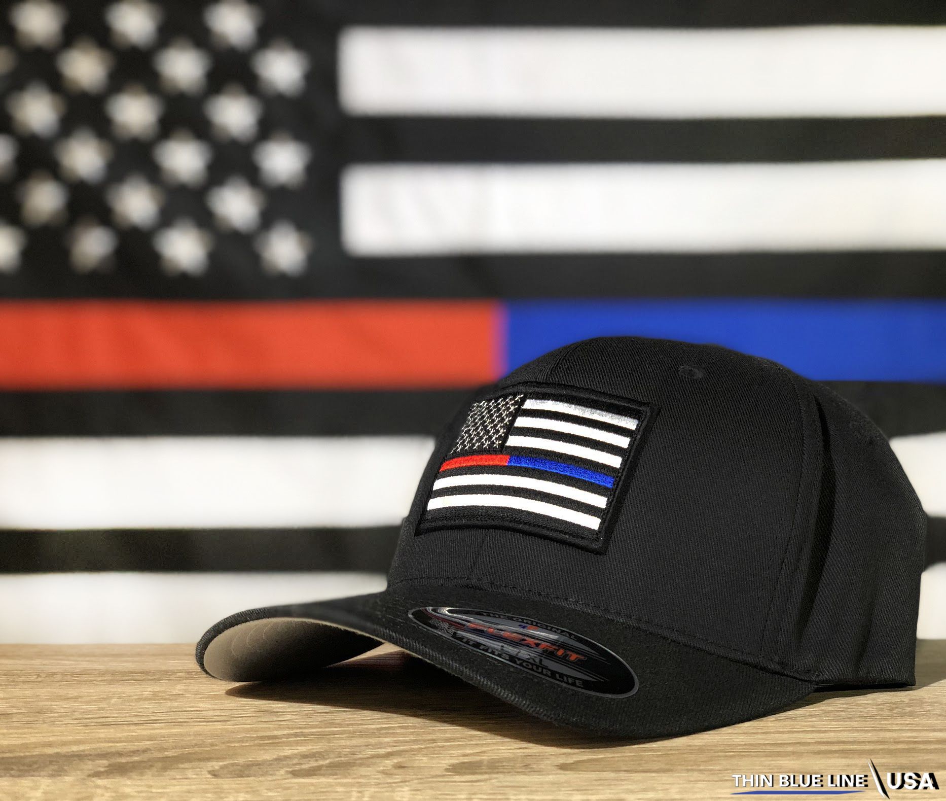 flexfit american flag hats