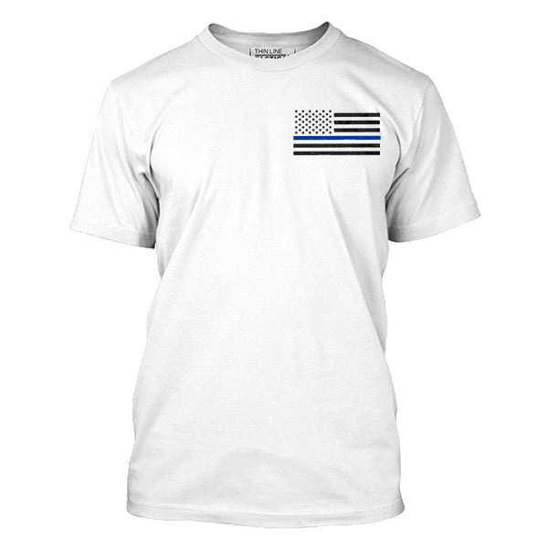 Men S Classic Thin Blue Line Flag T Shirt Thin Blue Line Usa