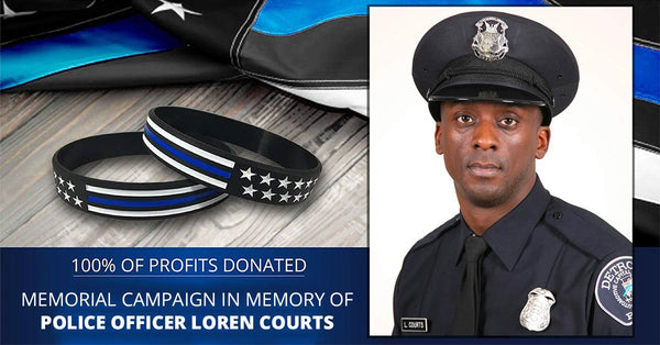 100% Of Profits Donated Police Officer Loren Michael Courts Memorial