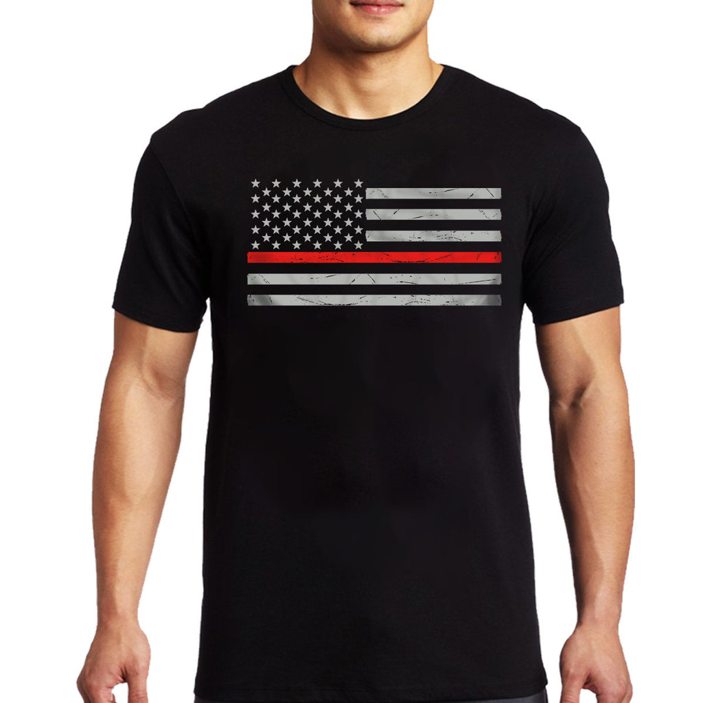 DuraSleek™ - Thin Red Line American Flag - Sewn & Embroidered - 2 x 3 ...
