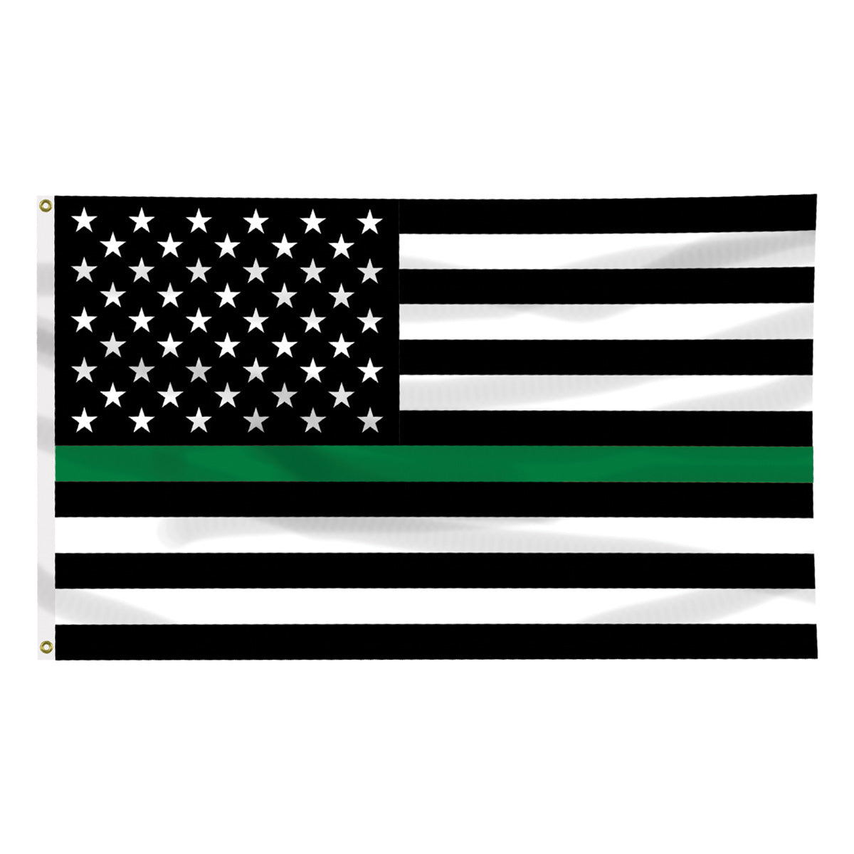 Thin Green Line American Flag 3 X 5 Foot Flag With Grommets Thin Blue Line Usa
