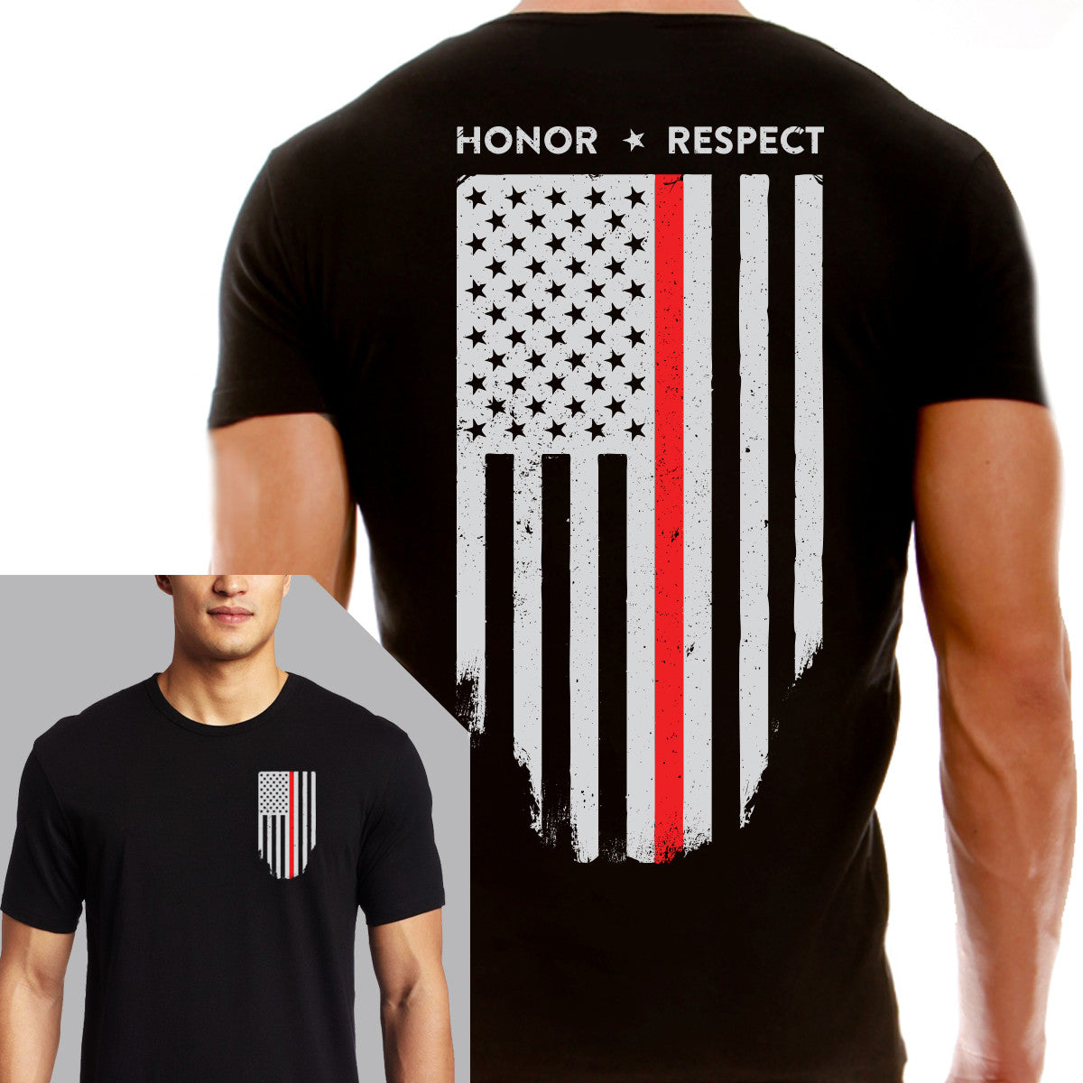 thin red line t shirt