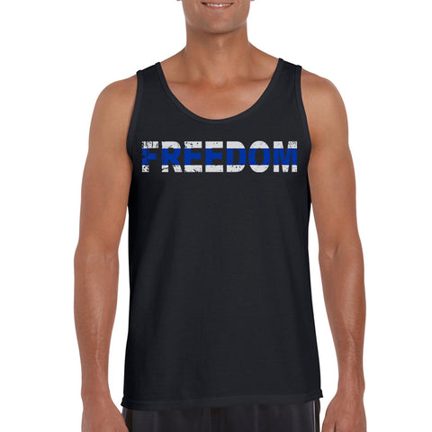 Thin Green Line Flag Tank - Thin Blue Line USA