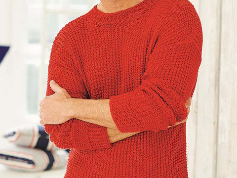 red men's sweater
