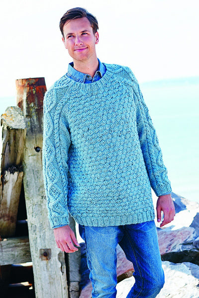 Mens Chunky Tweed Jumper Knitting Pattern – The Knitting Network