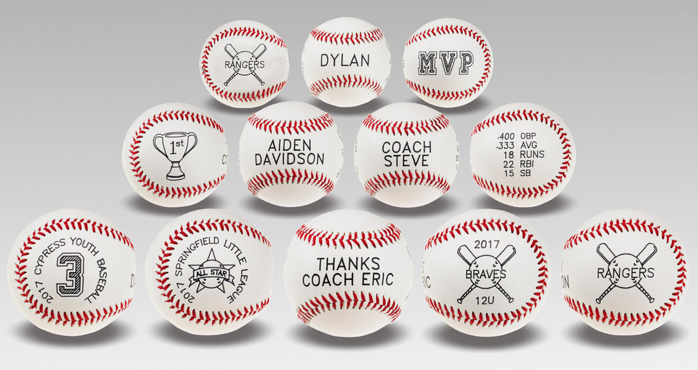 Personalized Valentine's Day Baseball –