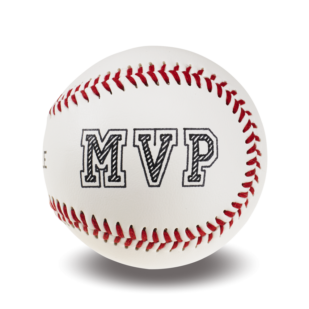 Custom Baseball Featuring MVP Graphic