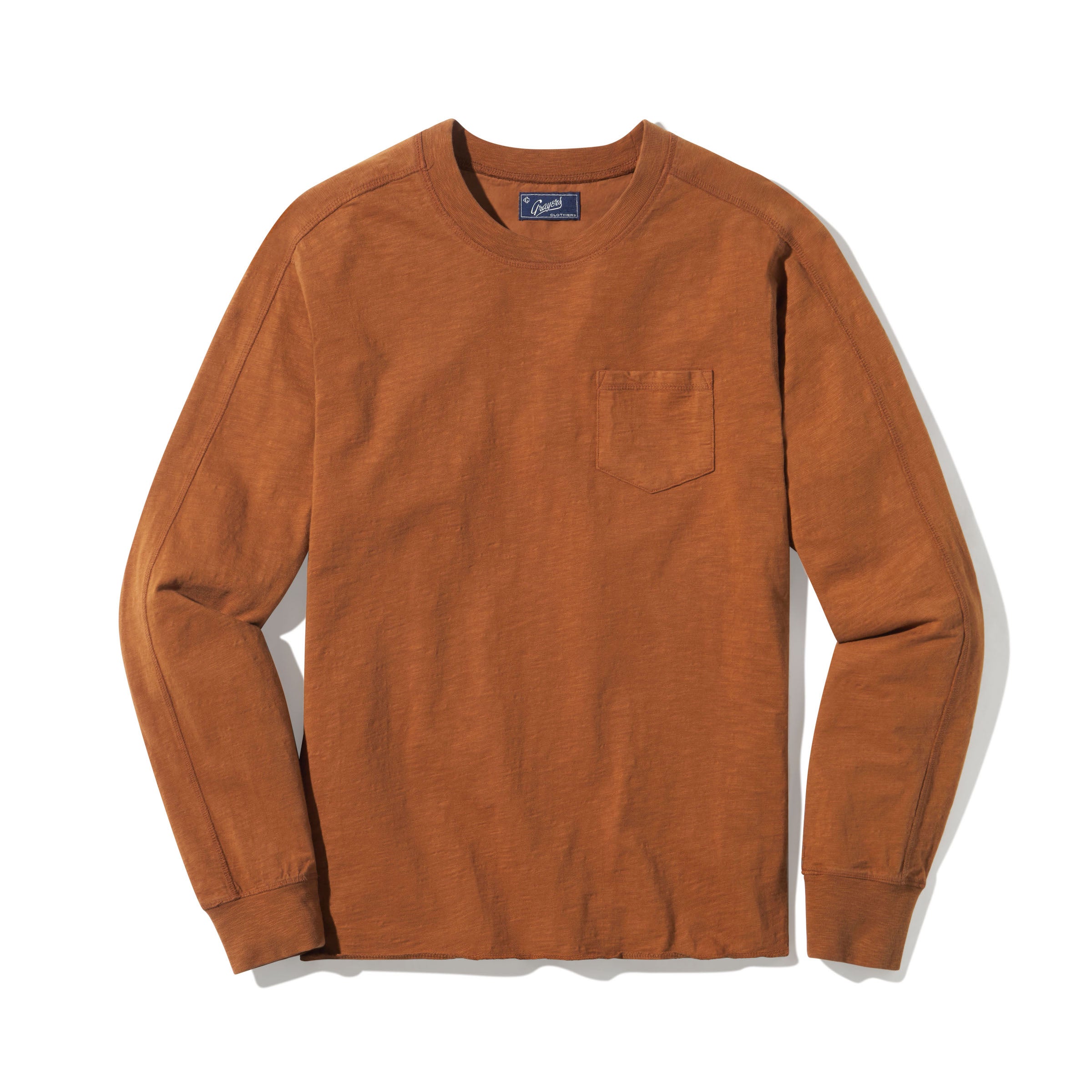 Image of New Cooper Garment Dyed Pocket Tee - Monks Robe