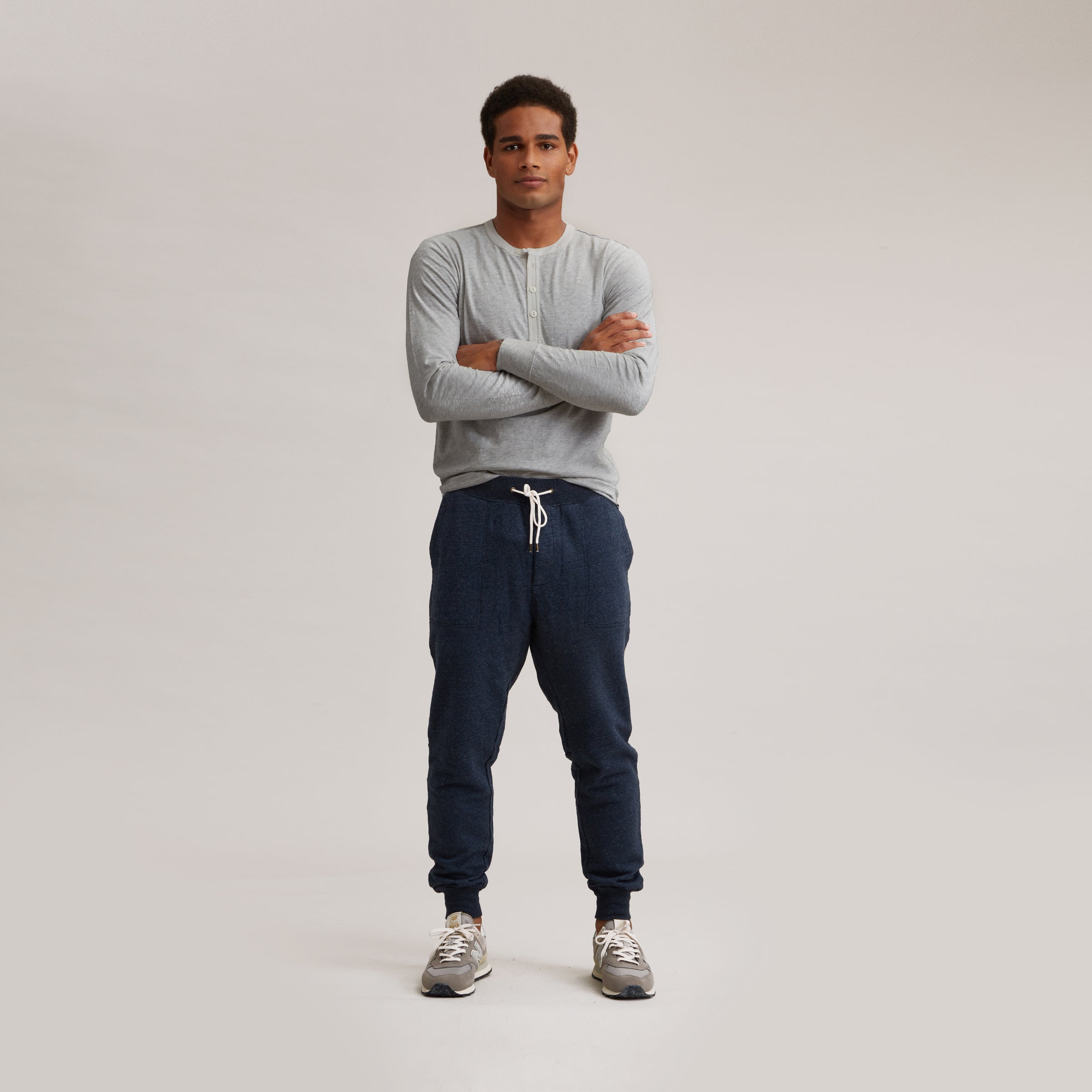 Palmer Athletic Fleece Jogger - Navy Marl