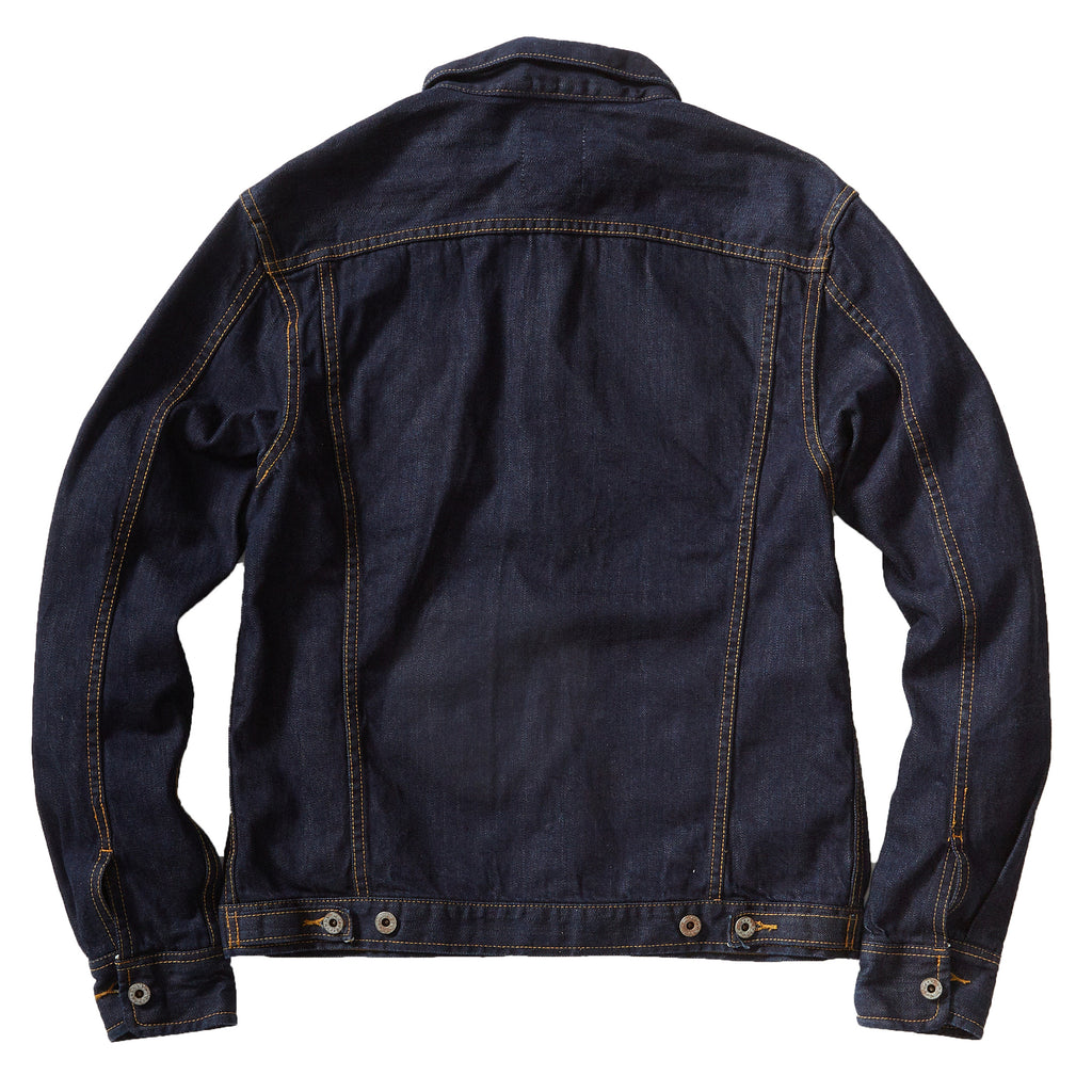 Denton Japanese Selvedge Trucker Jacket - Indigo/Vintage Wash – Grayers