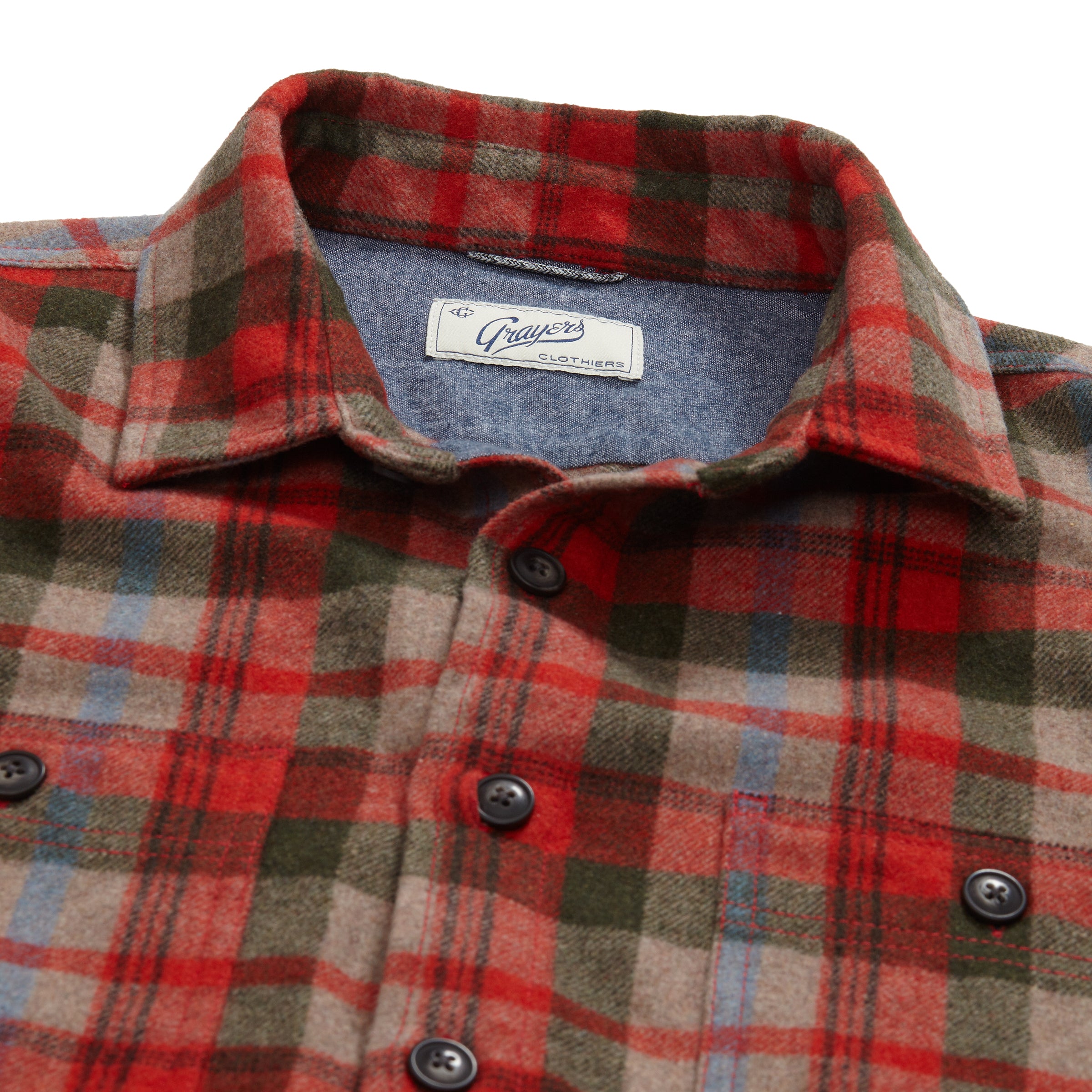 Alder Wool CPO Shirt Jacket - Multi Color Plaid – Grayers