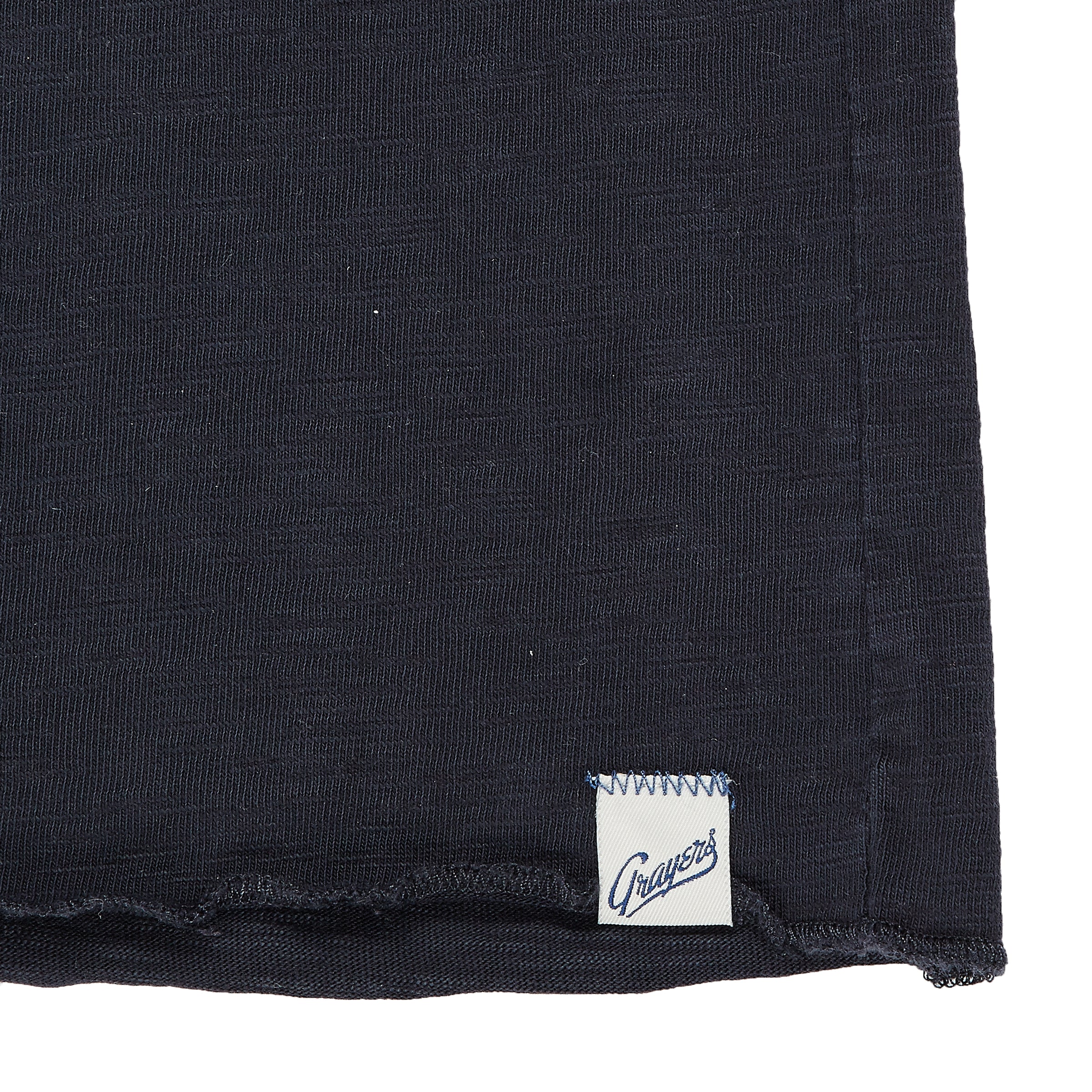 Cooper Slub Jersey Henley - Vulcan Navy