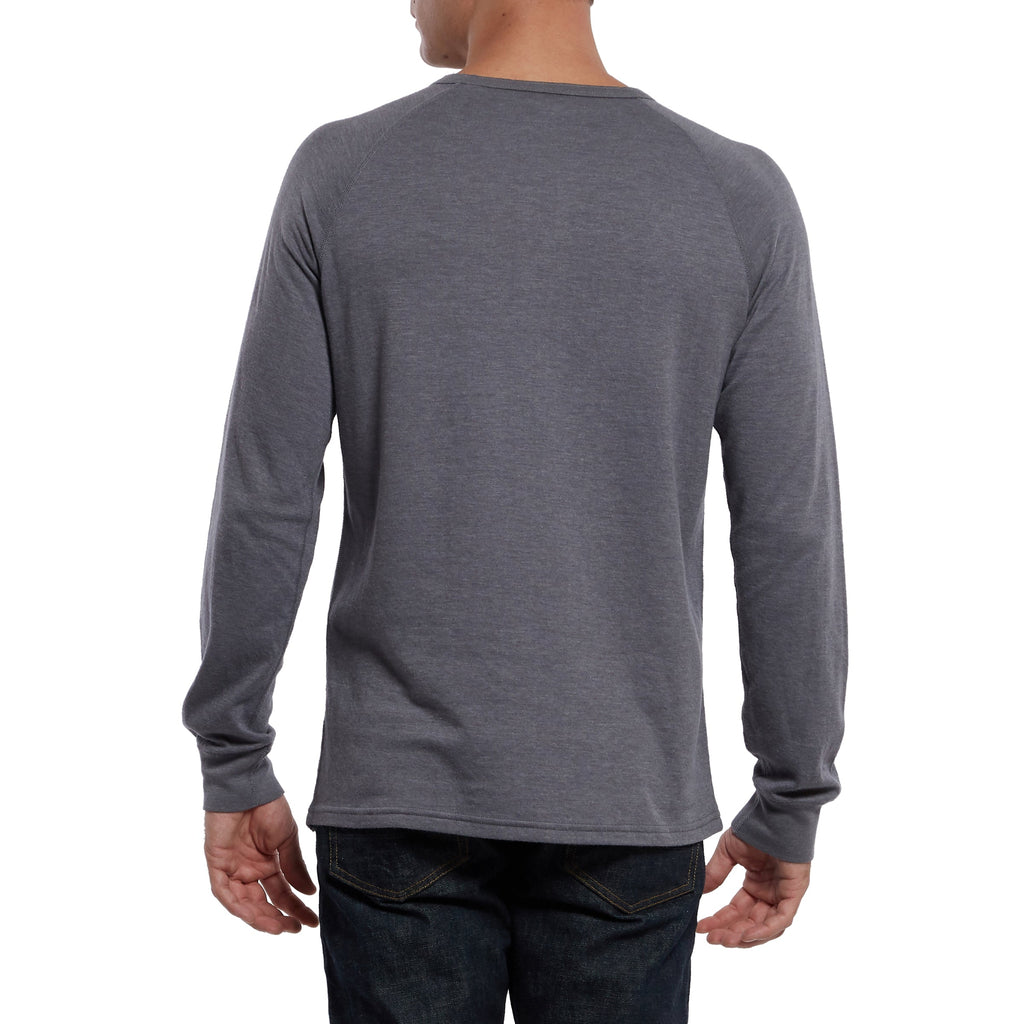 Chelsea Double Cloth Raglan Henley - Quiet Shade – Grayers Clothing