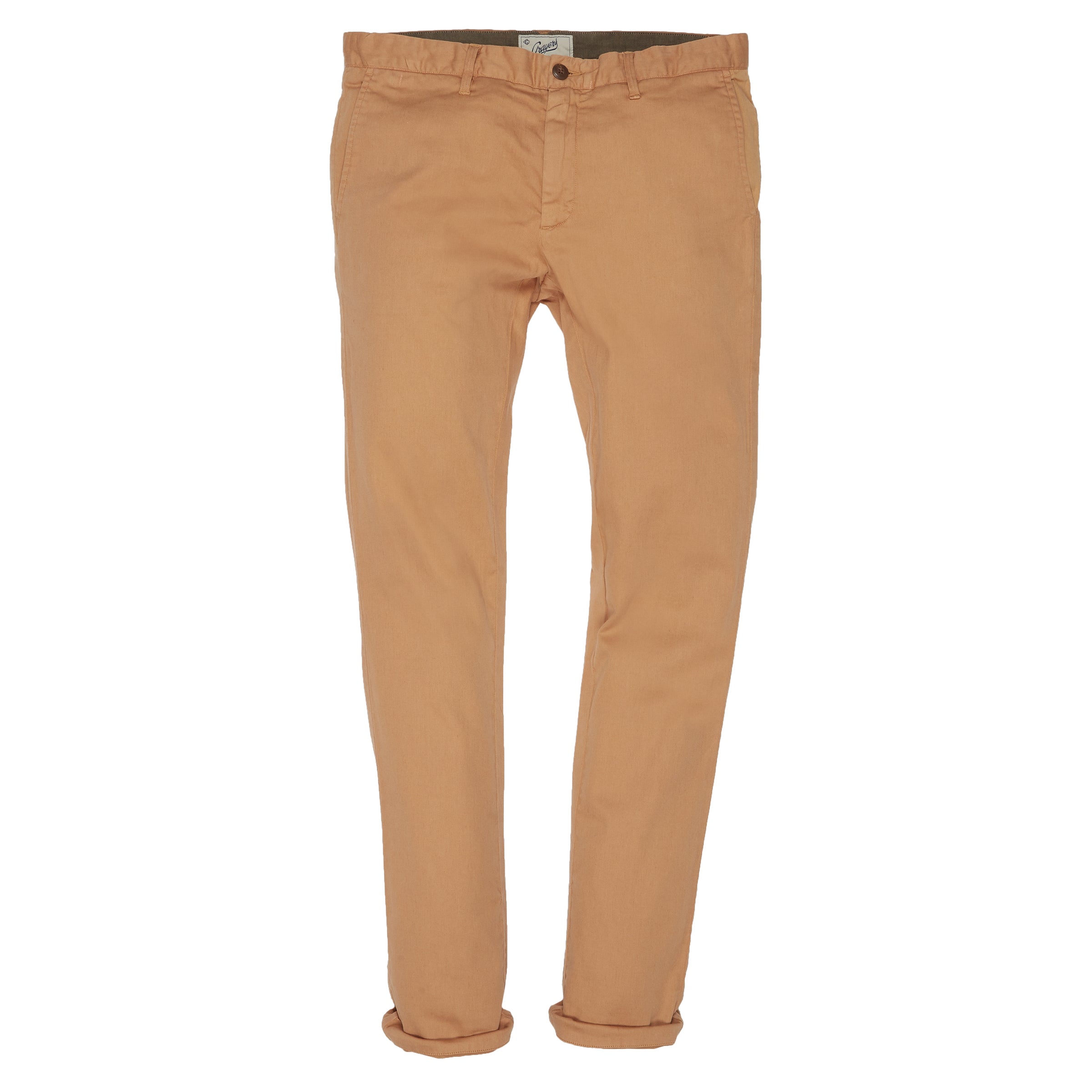 Bermuda Cotton Linen Stretch Slim Fit Pants - Indian Tan (Final Sale)