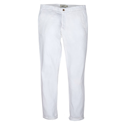 white cotton pants