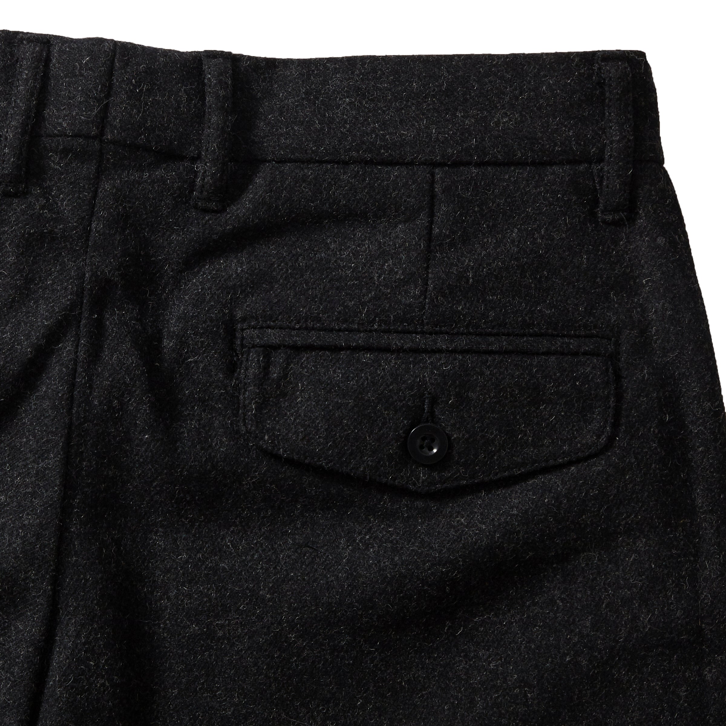 Matheson Heavy Twill Stretch Wool Pants (Slim fit) - Charcoal