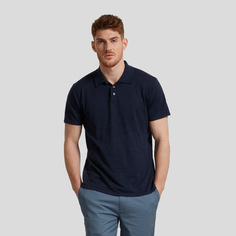 Featherweight Sweater Polo SMP - Navy Blue (Final Sale)