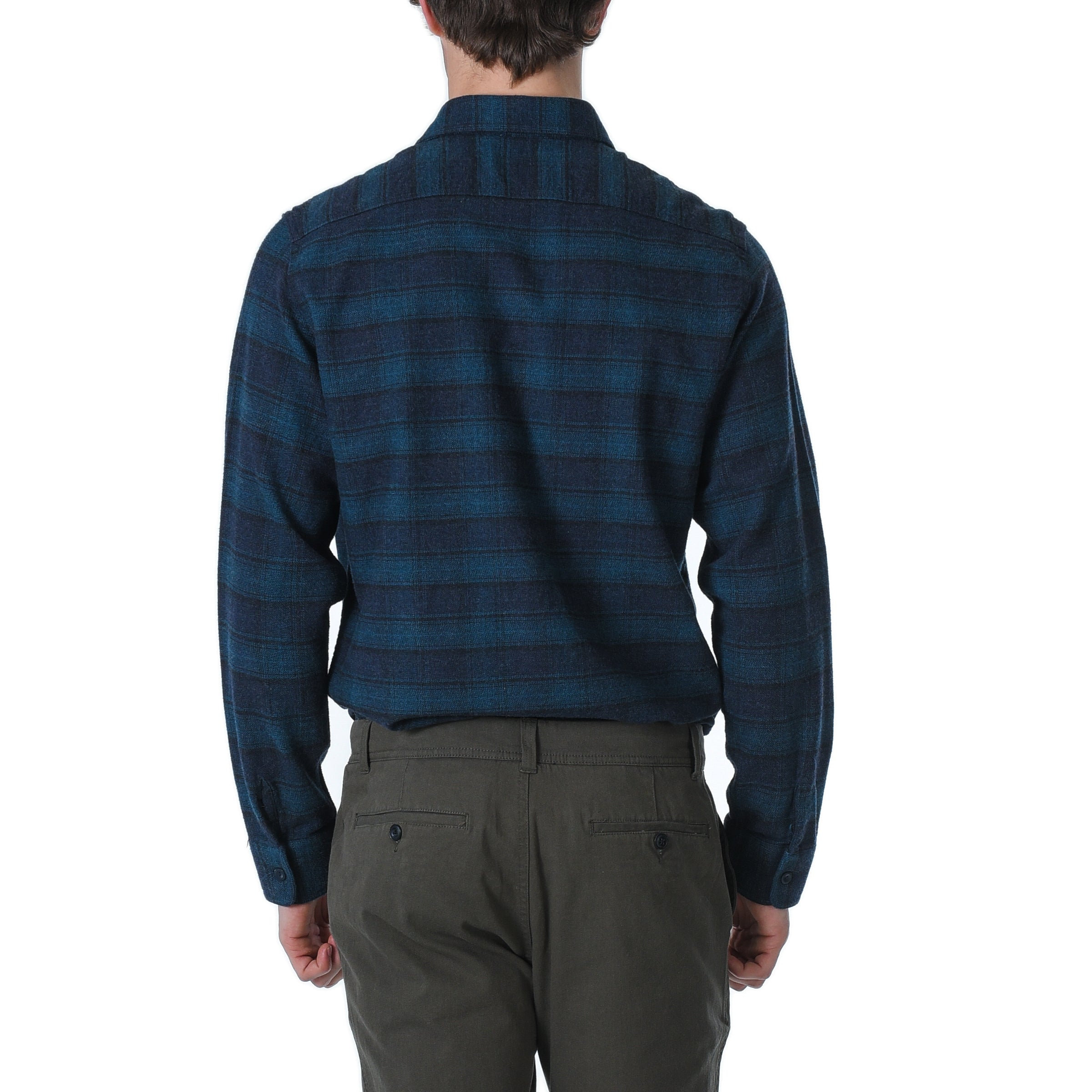 Cortland Heritage Flannel - Charcoal Blue Green – Grayers