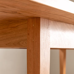 Detail image of joinery on Shaker Heirloom Dining Table
