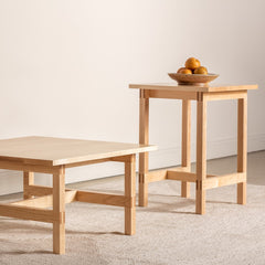 Union coffee and side table set in maple