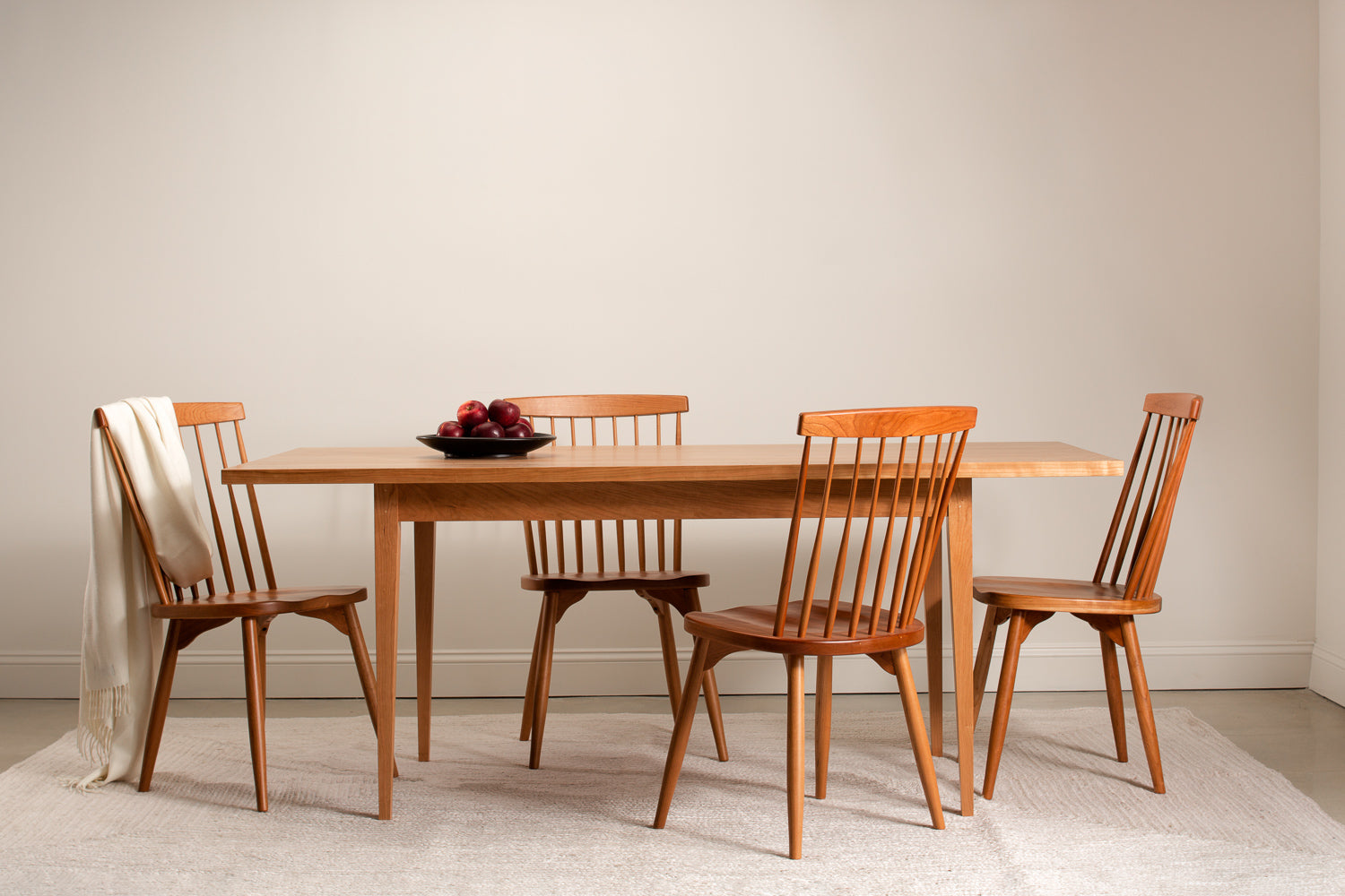 shaker kitchen table with 6 chair and leaf