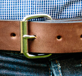 Hanks Deputy Belt Solid 14oz Leather Single Layer