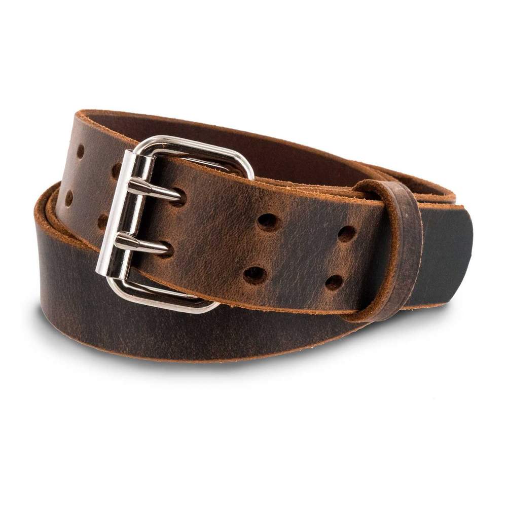 mens brown leather belt