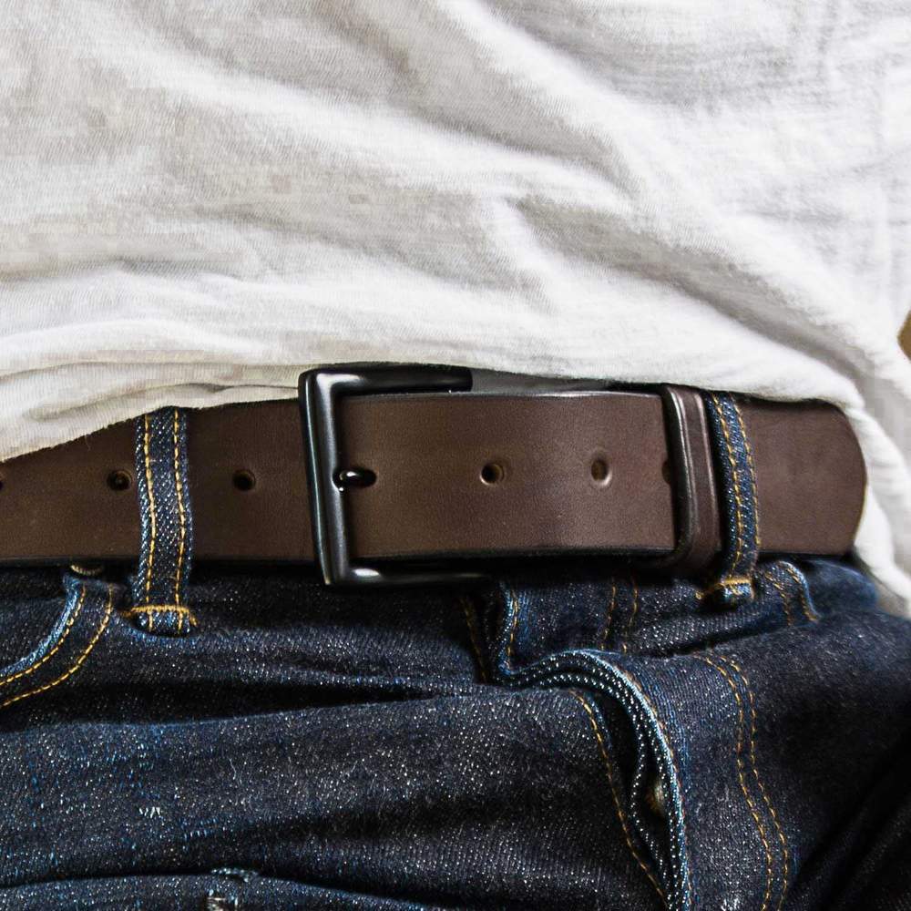 Heavy Duty Work Belt - Mens Leather Belt - USA Made - Free Shipping