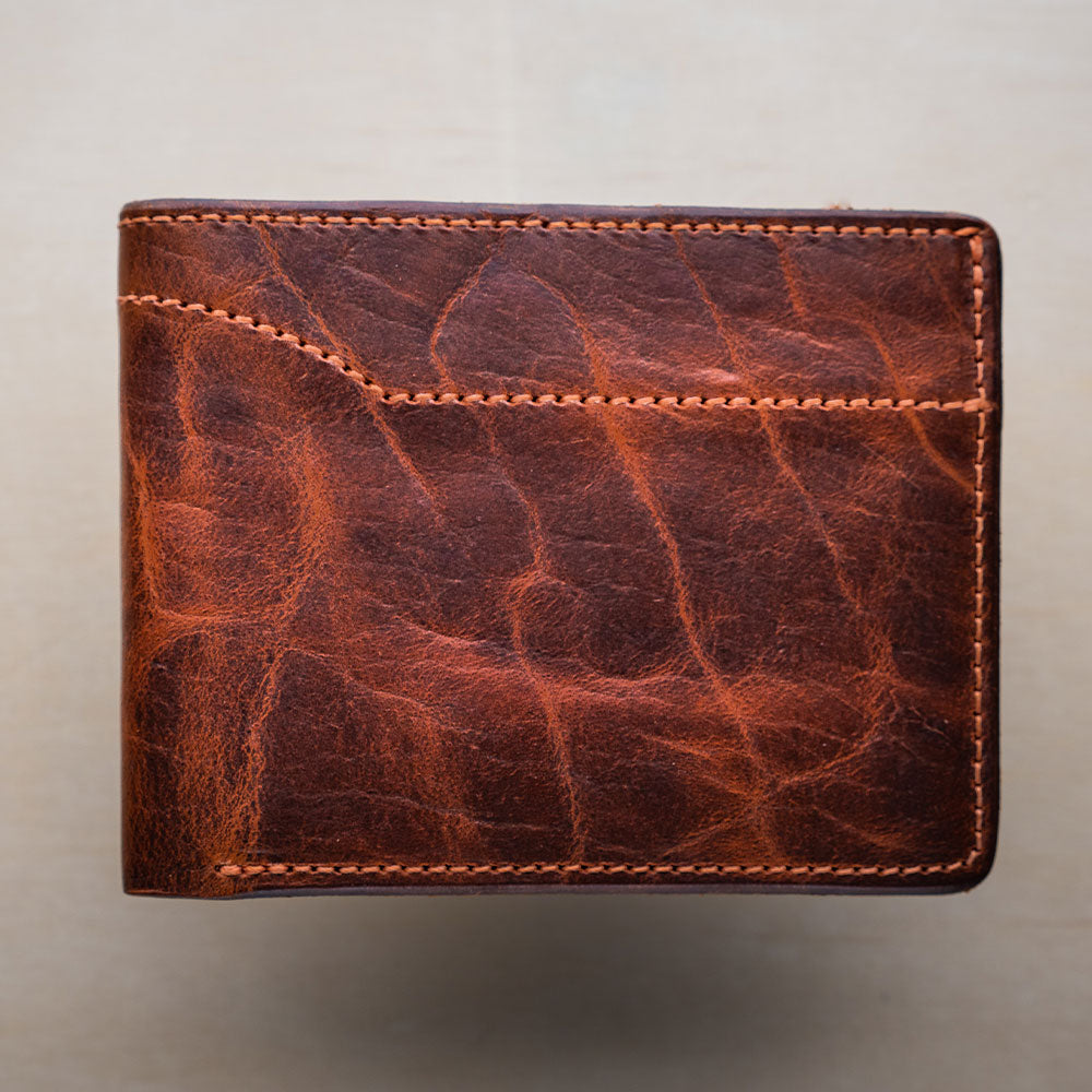 Reis Academie voorraad Mens Leather Bifold Wallet - Hanks Deluxe Bison Wallet - Free Shipping -  Hanks Belts