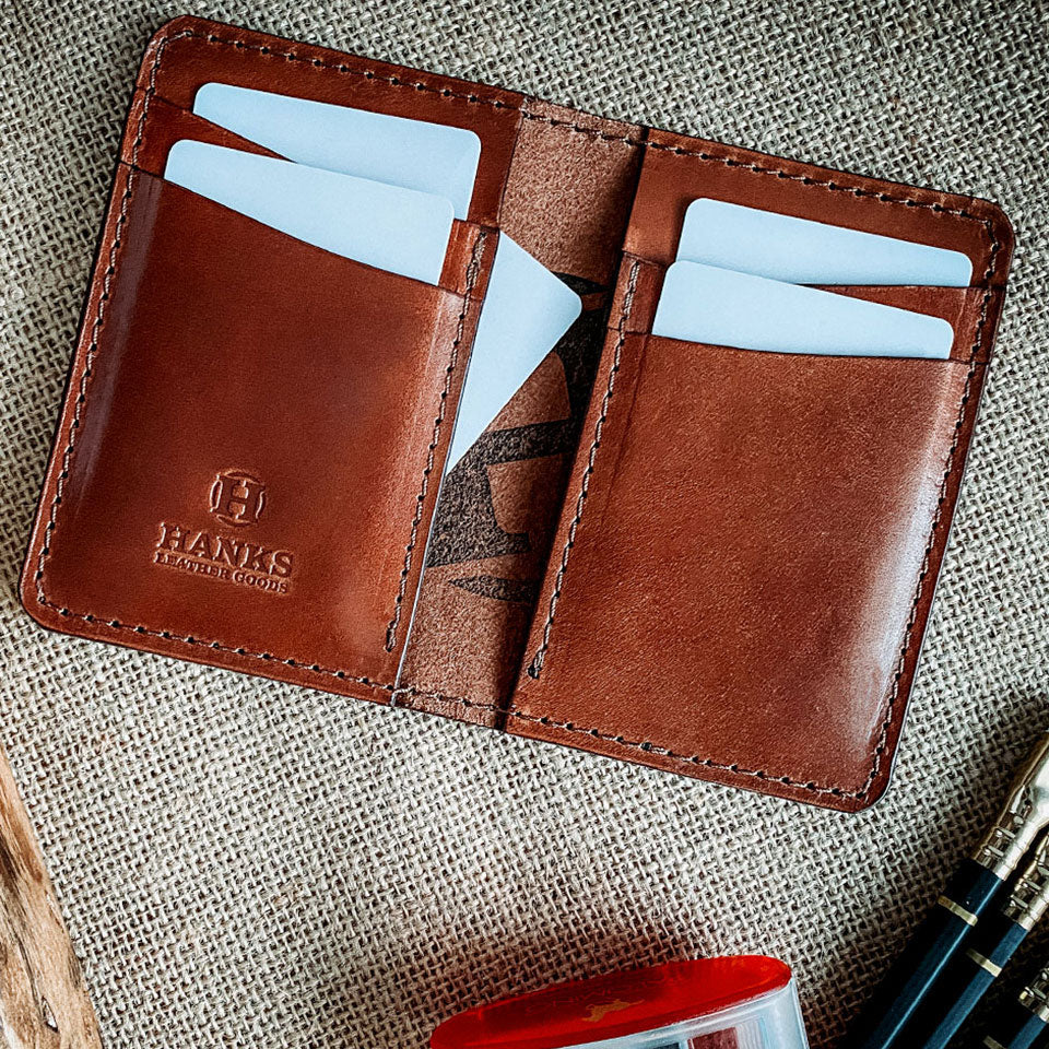 Handmade Front Pocket Wallet - Hanks Belts